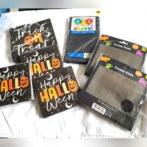 Halloween Party Supplies Set - Black and Orange